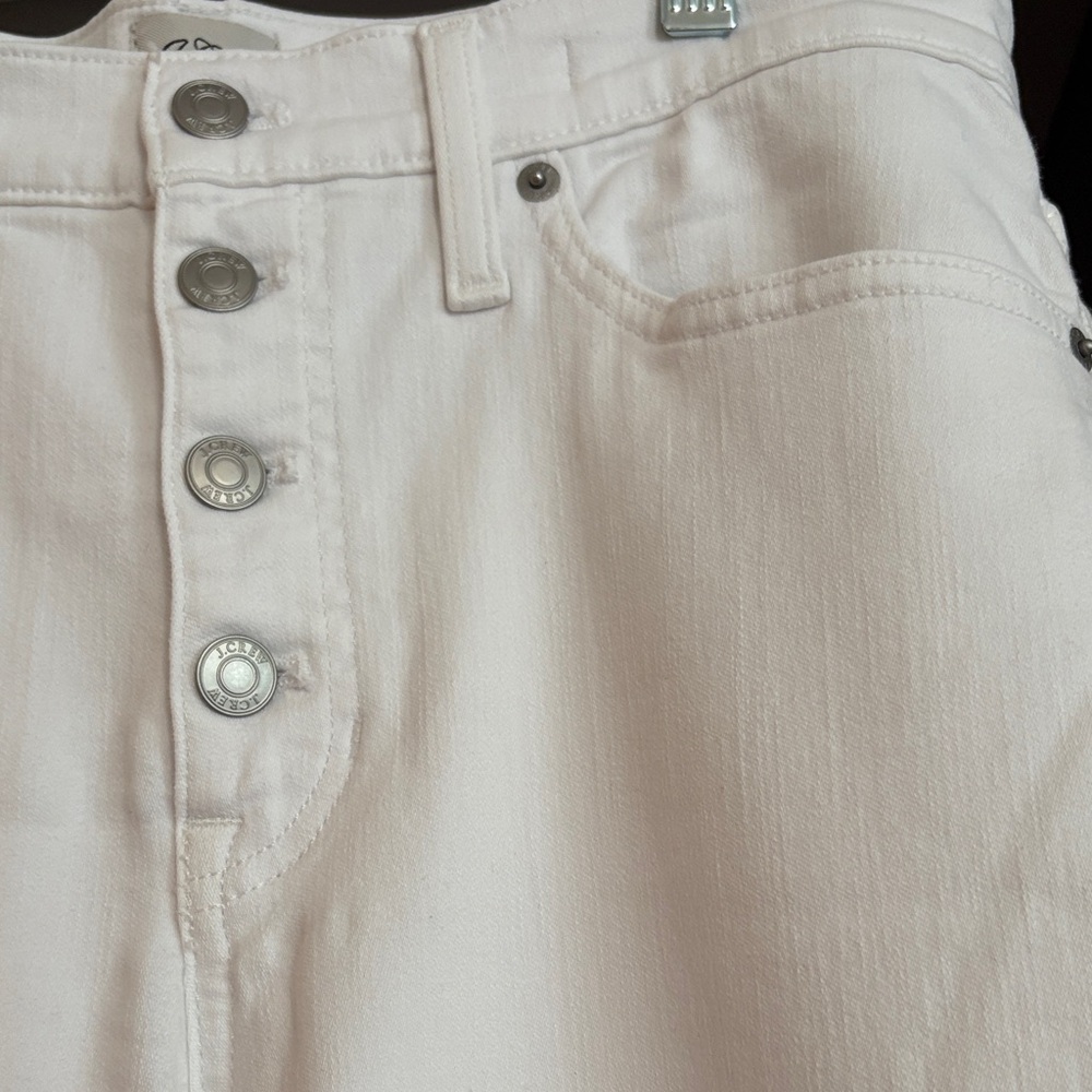 J. Crew Women's Straight Leg Button Fly Jeans - Picture 3 of 4
